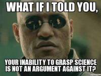 Image result for anti-science memes